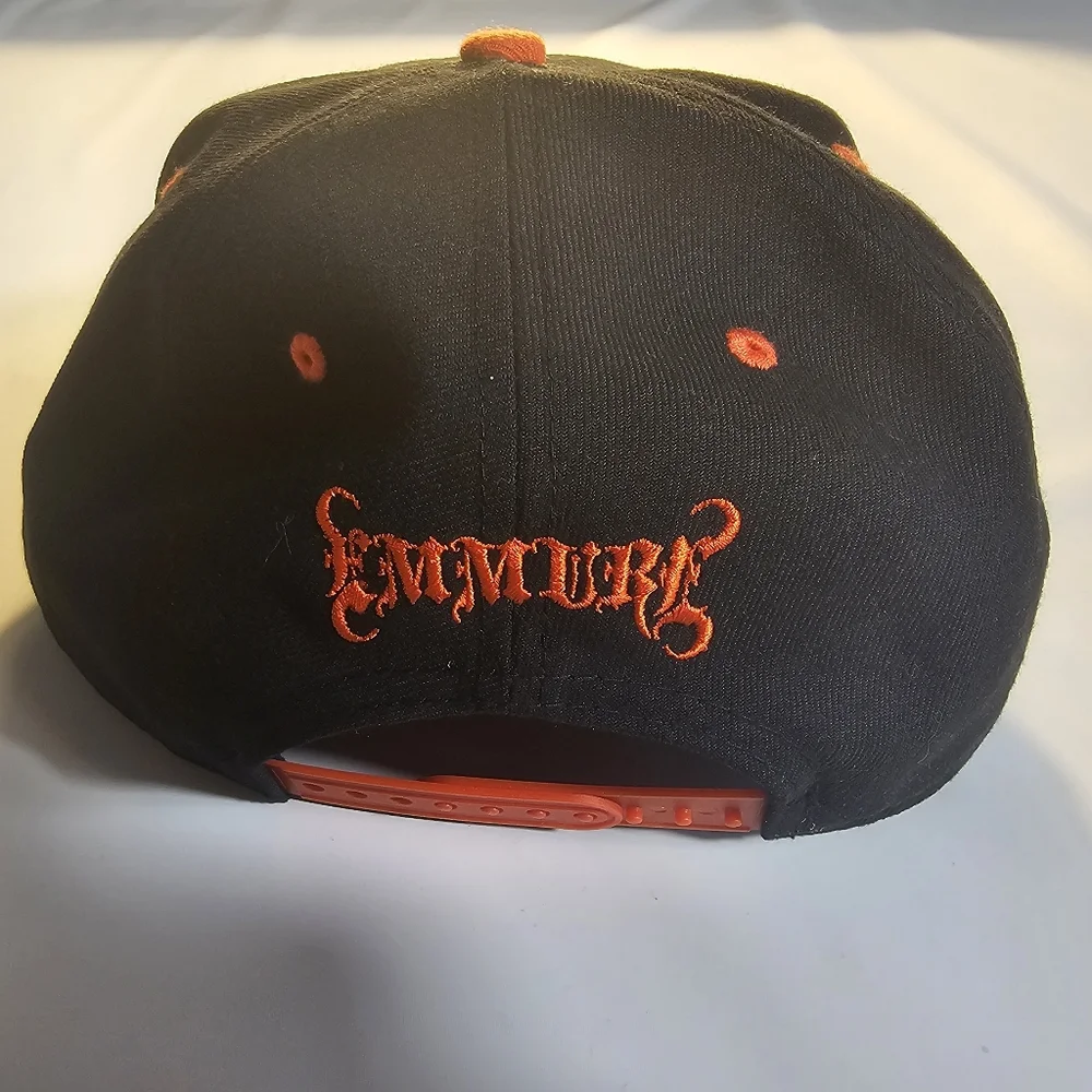 NWOT New Era Black and Orange Emmure Metalcore Snapback NOS - Picture 5 of 9